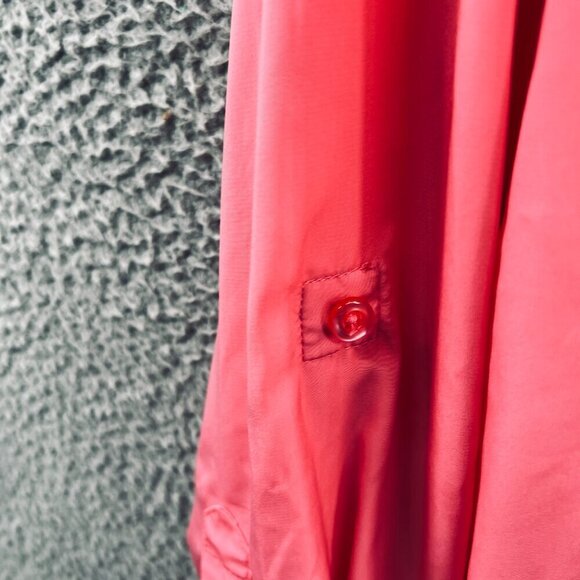 Susan Graver Women Top Small Pink Long Sleeve Button Front‎ Shirt - Picture 4 of 12